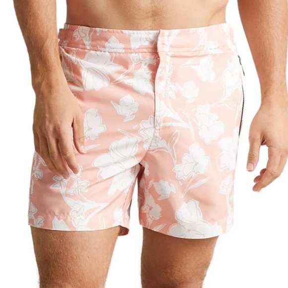 Ted Baker Haynee Floral Swim Trunks with adjustable waistband - Picture 3 of 14
